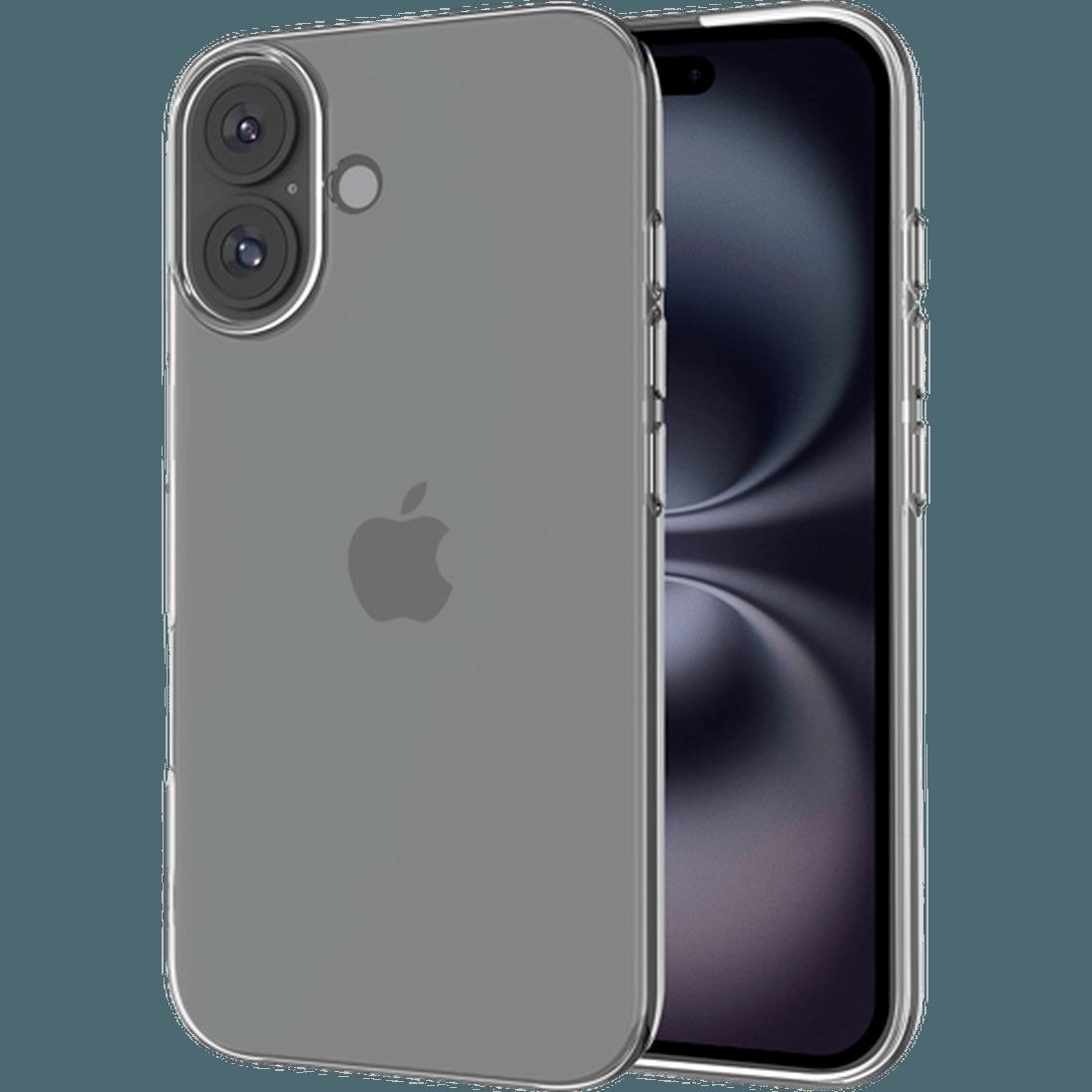 Just in Case TPU Back Cover Durchsichtig Apple iPhone 16 Plus (Apple iPhone 16 Plus), Smartphone Hülle, Transparent