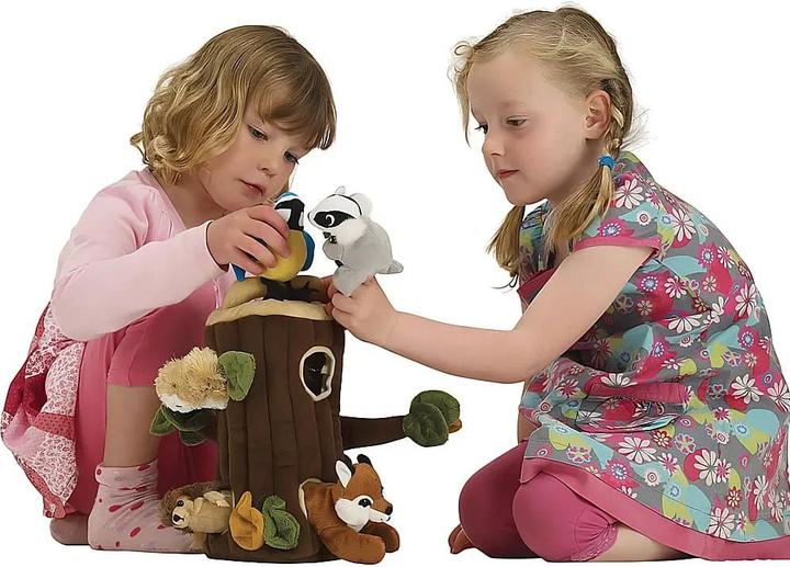 Image du produit The Puppet Company Cabane dans l'arbre avec 6 bébés animaux