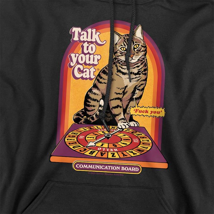 Produktbild Steven Rhodes Talk To Your Cat Kapuzenpullover (M)