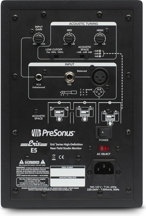 Image du produit PreSonus Eris E5 (Actif, 1 pièce, 1x 80 W)