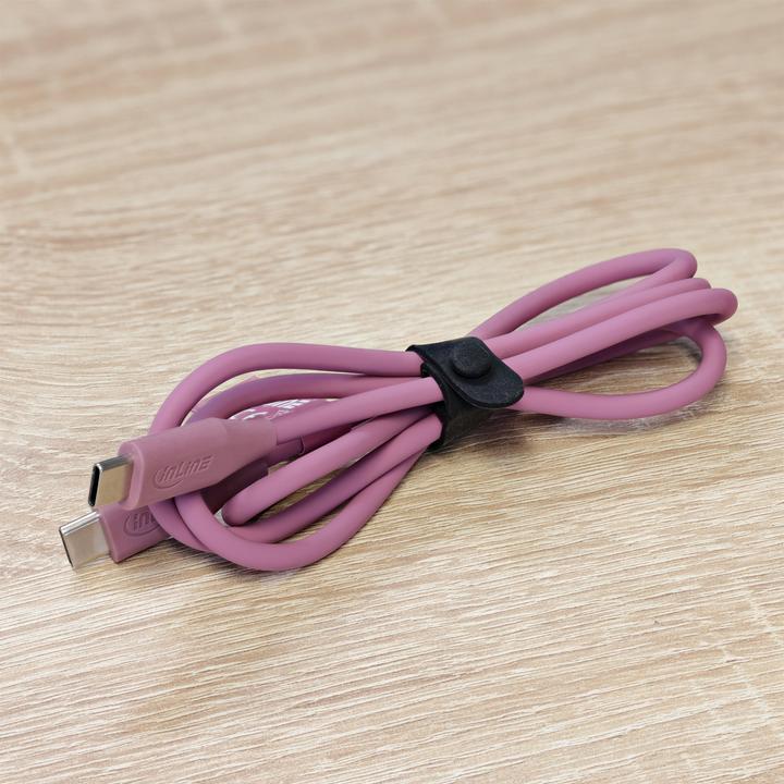 Produktbild InLine 10er Pack ® Kabelbinder Silikon, wiederverschliessbar, 65x10mm, schwarz (65 mm, 10 Stk.)