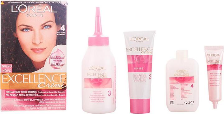 Image du produit L'Oréal Paris EXCELLENCE Encre crème #4 castaño (Châtaigne)