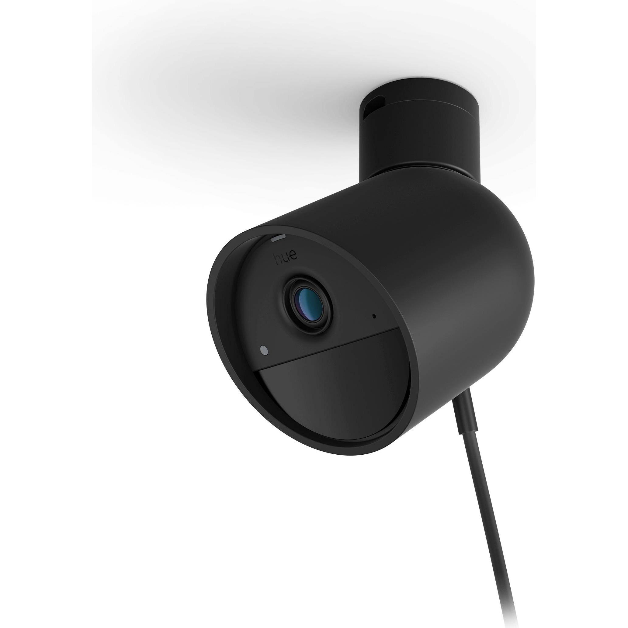 Philips Hue Secure kabelgebundene Kamera (1920 x 1080 Pixels), Netzwerkkamera, Schwarz