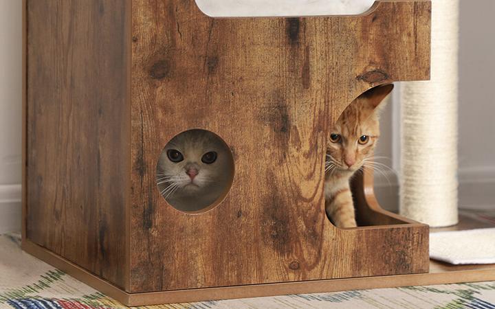 Actual product image Feandrea Sila (86 cm, Black, Rustic brown)