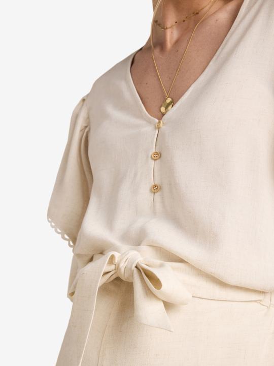 Produktbild Envie de Fraise Bluse mit Leinen für Schwangerschaft und Stillzeit