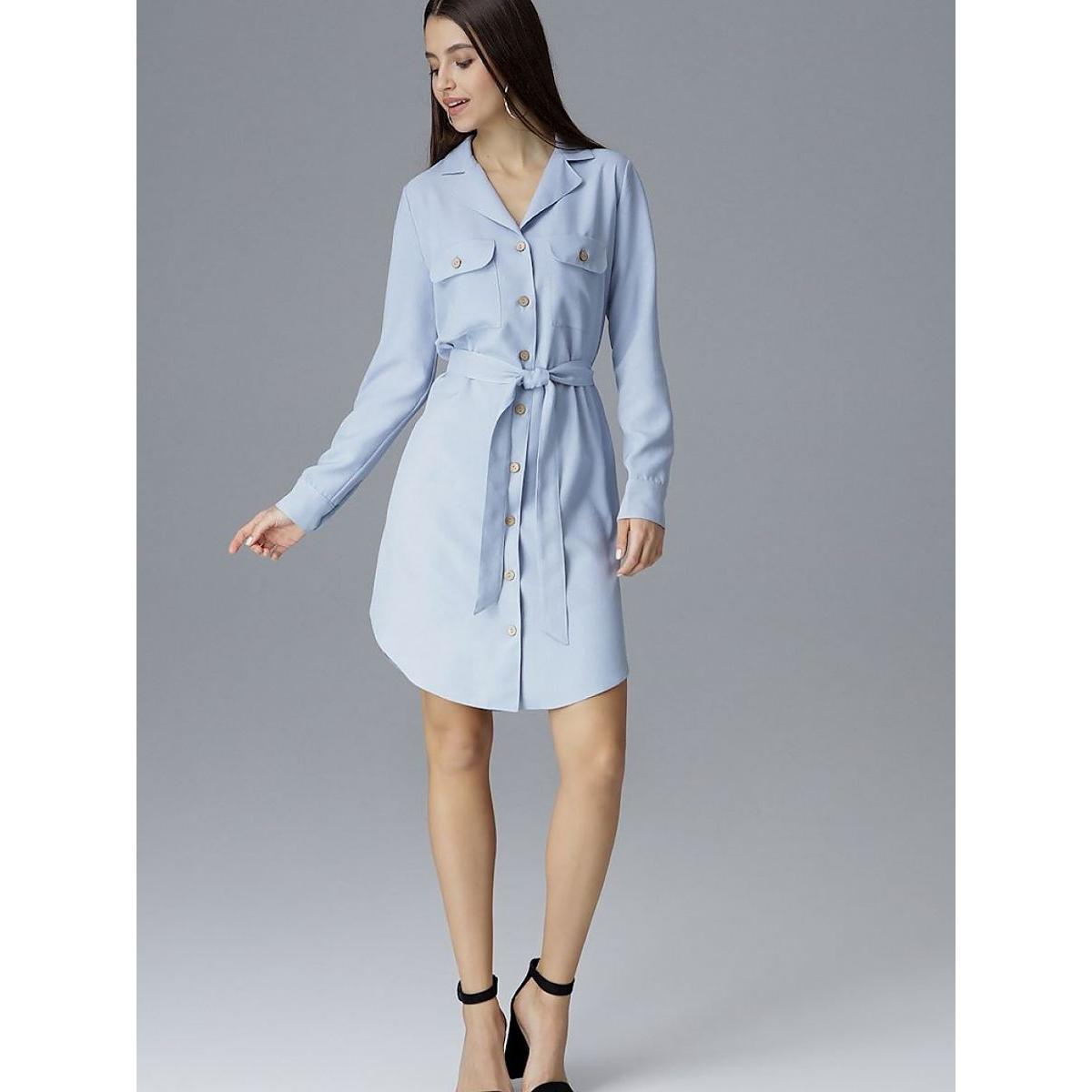Figl, Damen, Kleider, Alltagskleid, Blau, (L)