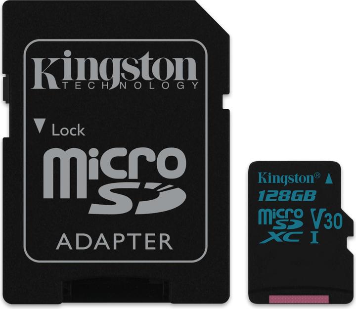 Kingston Canvas Go (128 GB, microSDXC, U3, UHS-I)