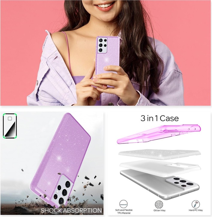 Actual product image Nalia Mobile phone cover (Samsung Galaxy S21 Ultra)