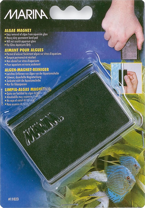 Marina Magnetic disk cleaner L 8x6x3.5cm (Aquarium cleaning, Magnetic cleaner)