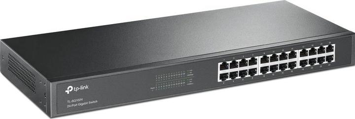 Produktbild TP-Link TL-SG1024 Netzwerk-Switch Unmanaged L2 Gigabit Ethernet (10/100/1000) Schwarz (24 Ports)