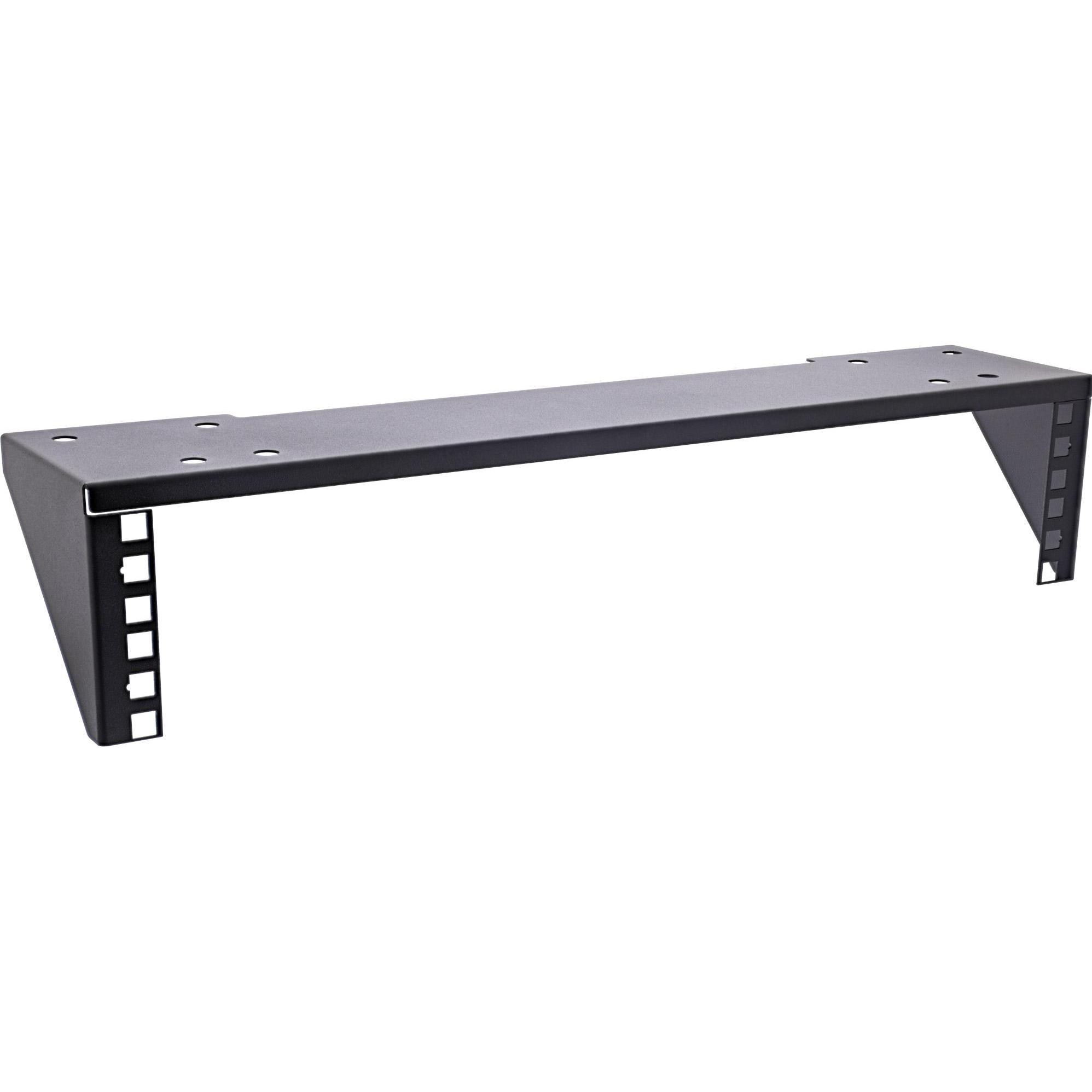 InLine 19" Rack zur Untertisch-Montage, 2HE, schwarz, Serverschrank Zubehör, Schwarz