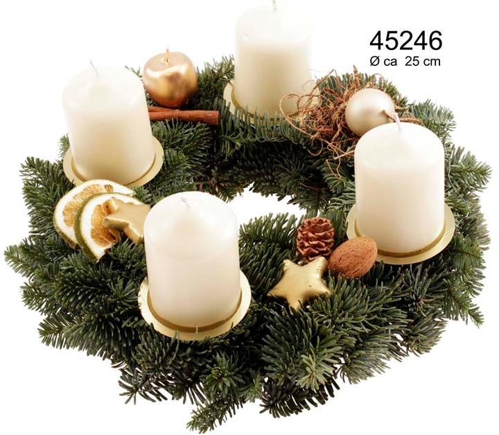 Fresca-Plant Nobiliskranz Stumpen creme (25 cm)