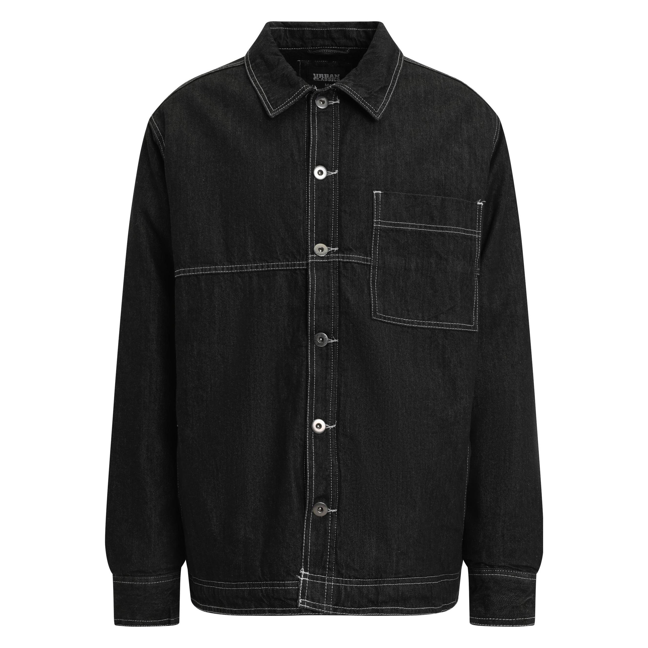 Urban Classics, Herren, Leichte Jacken, Oversized Trucker Jacket, Schwarz, (M)