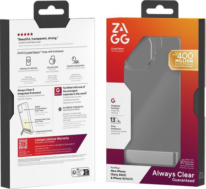 Produktbild Zagg Crystal Palace Kickstand (Apple iPhone 16e)