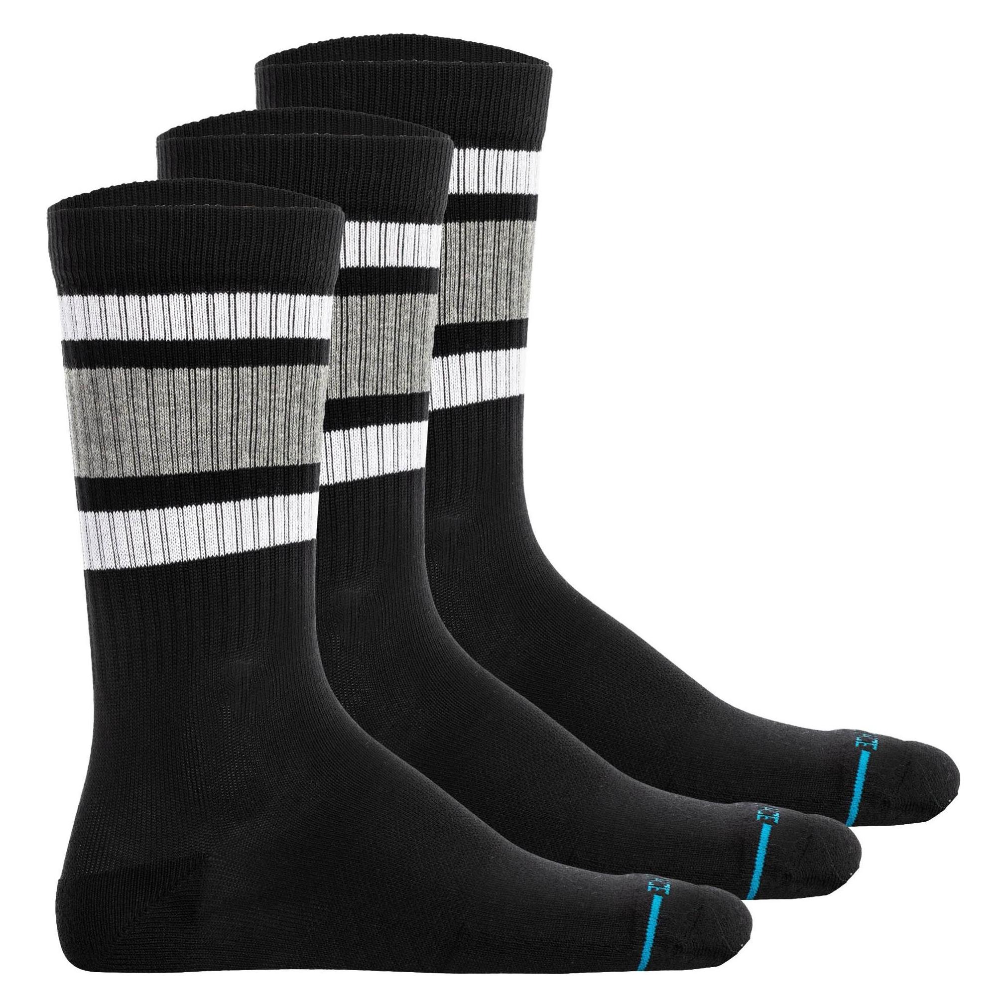Stance, Unisex, Socken, Boyd St, Schwarz, (3er Pack, 43 - 47)