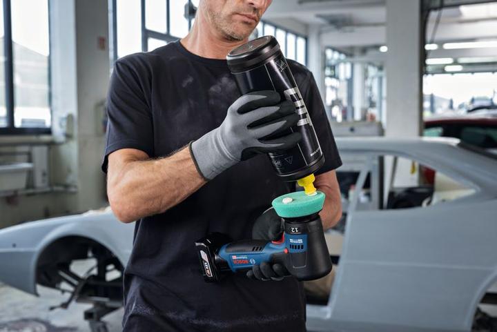 Productafbeelding Bosch Professional 12V System Akku-Polierer GPX 12V-77 (inkl. montiertem 77 mm Klett-Stützteller, 77 (Excentrische polijstmachine)