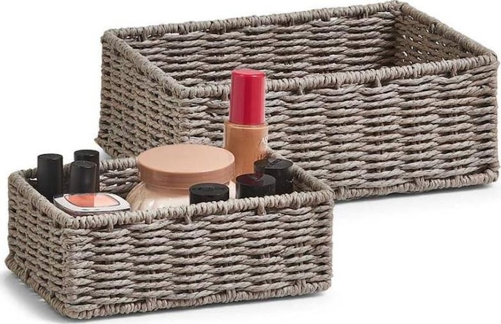 Actual product image Zeller Present Storage basket (2 x, 24 x 18 x 9 cm, 20 x 14 x 7 cm)