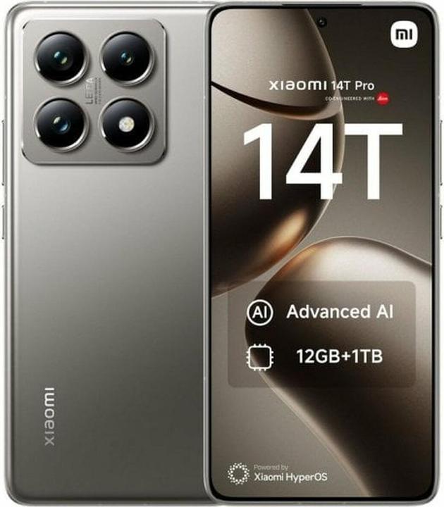 Image du produit Xiaomi 14T Pro (1000 Go, Gris Titan, 6.67", Double SIM, 5G)