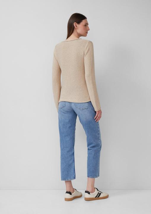 Produktbild s.Oliver Strickpullover Leichter Strickpullover in Ripp-Optik (42)