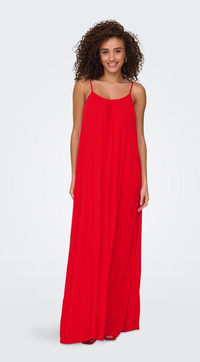Produktbild Only Normal geschnitten Kleiner Stehkragen mit Knopfleiste Verstellbare Träger Langes Kleid Kleid (M)
