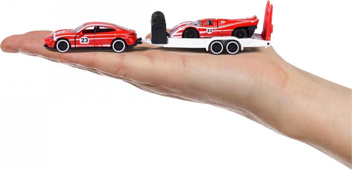 Productafbeelding Majorette Porsche Race Trailer Assortiment 3-soort.