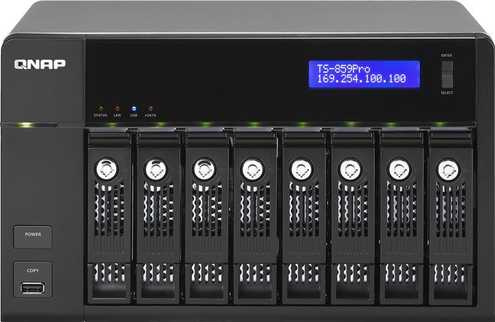 Produktbild QNAP TS-859 Pro, Professional NAS für 8 Festplatten, AD