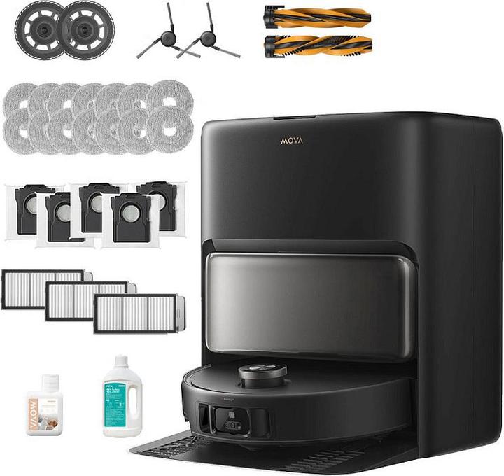 Produktbild Mova V50 Ultra Complete schwarz / Roboterstaubsauger / 6400 mAh / 240000 Pa / 0,3l / LiDAR (24000 Pa, Wischpads (rotierend))