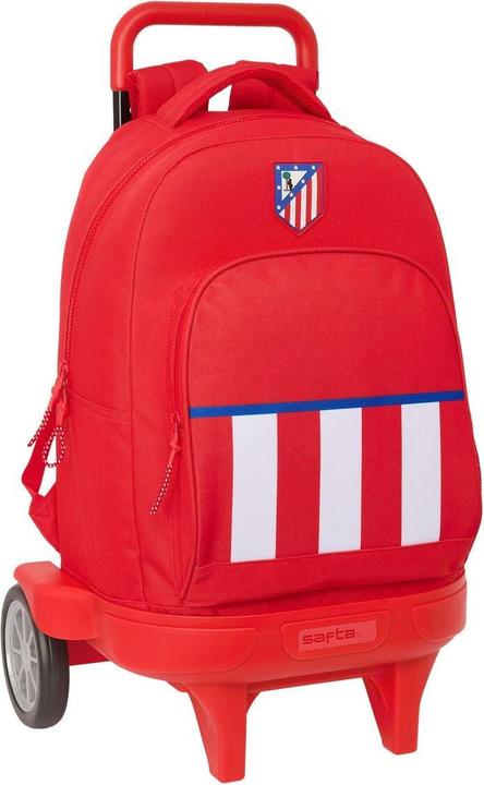 Atletico Madrid FC Schulrucksack mit Rädern Atlético Madrid Rot 33 x 45 x 22 cm