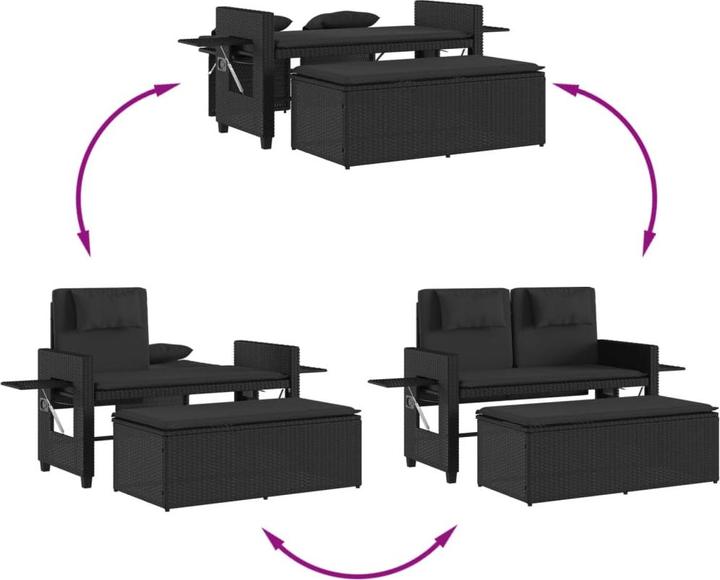 Image du produit vidaXL Ensemble salon de jardin 10 pièces avec coussins