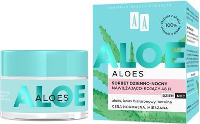 Produktbild Oceanic Aa - Aloe 100% Aloe Vera Extract Hydro Sorbet Sorbet Day-Night Moisturizing And Soothing 48H 50Ml (50 ml, Nachtcreme)