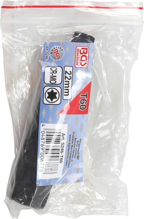 Image du produit BGS Embout longueur 100 mm 22 mm profil T (pour Torx) T60 (Porte-embouts)