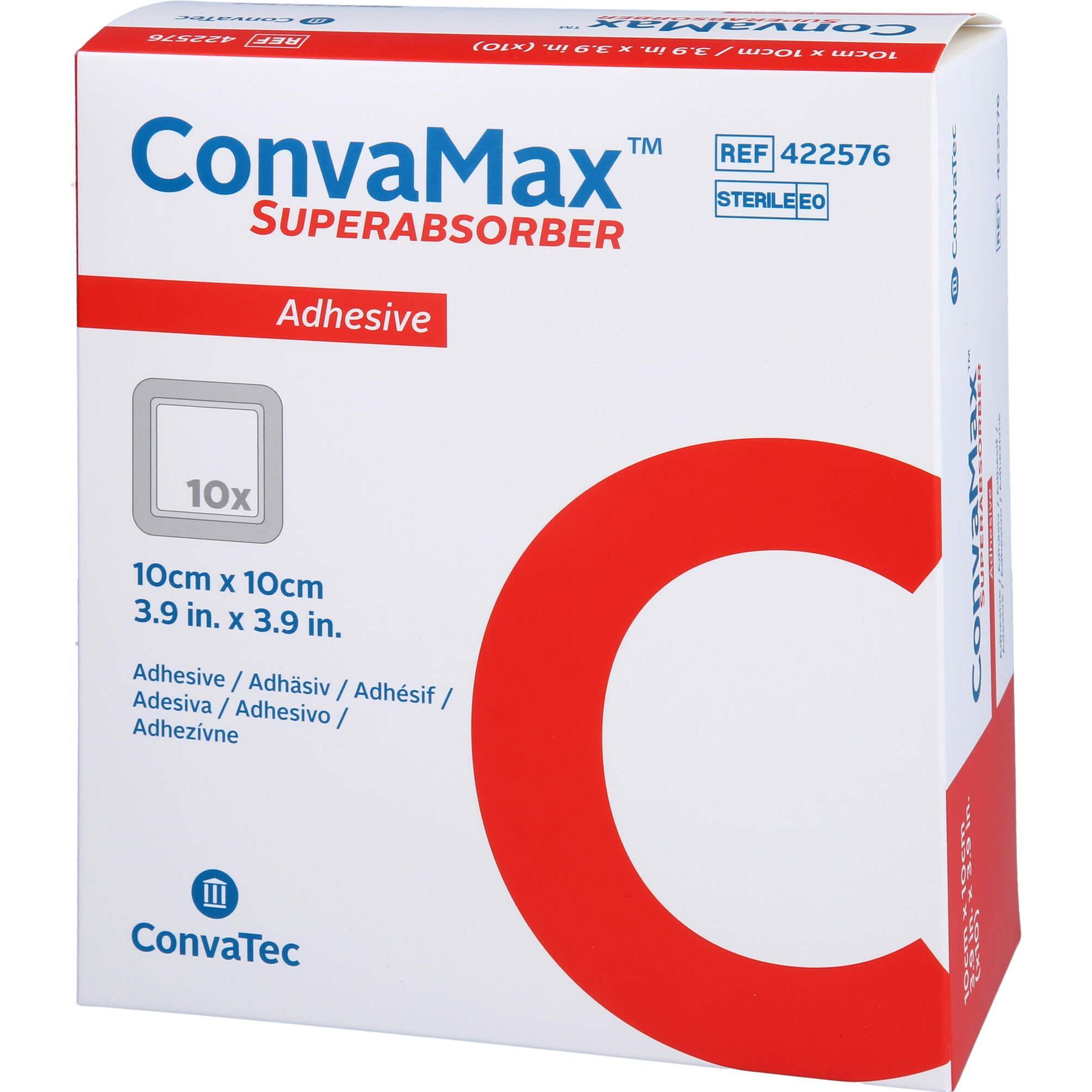 ConvaTec, Pflaster, Superabsorber 10x10cm adhäsiv (10 x)