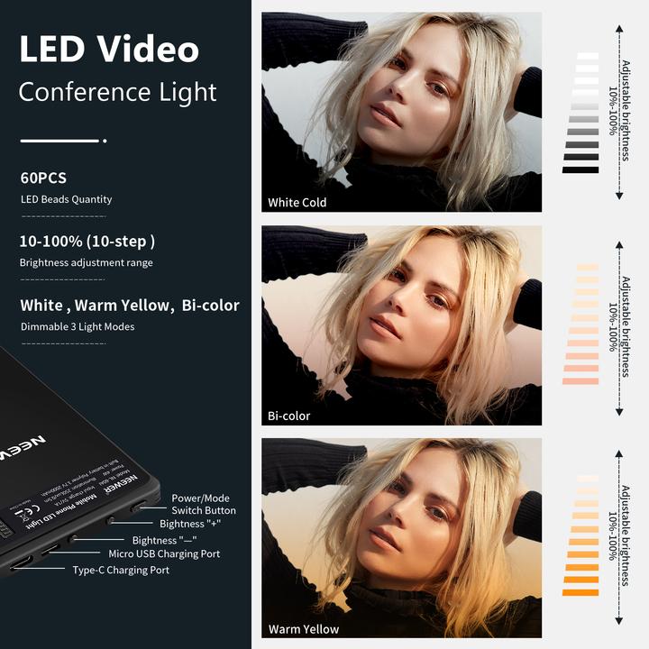 Image du produit Neewer Selfie lamp NL-60AI Bi Color LED