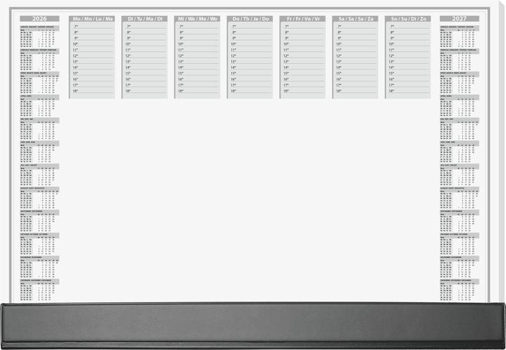 Actual product image Sigel Schreibtischunterlage Office 2026/2027 weiss Papier 59,5 x 41,0 cm, 40 Blatt
