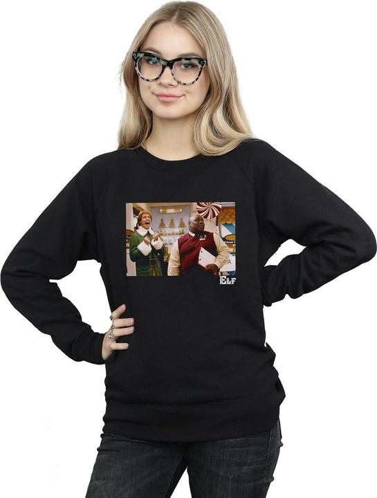 Actual product image Elf Womens/Ladies Christmas Store Cheer Sweatshirt (S)