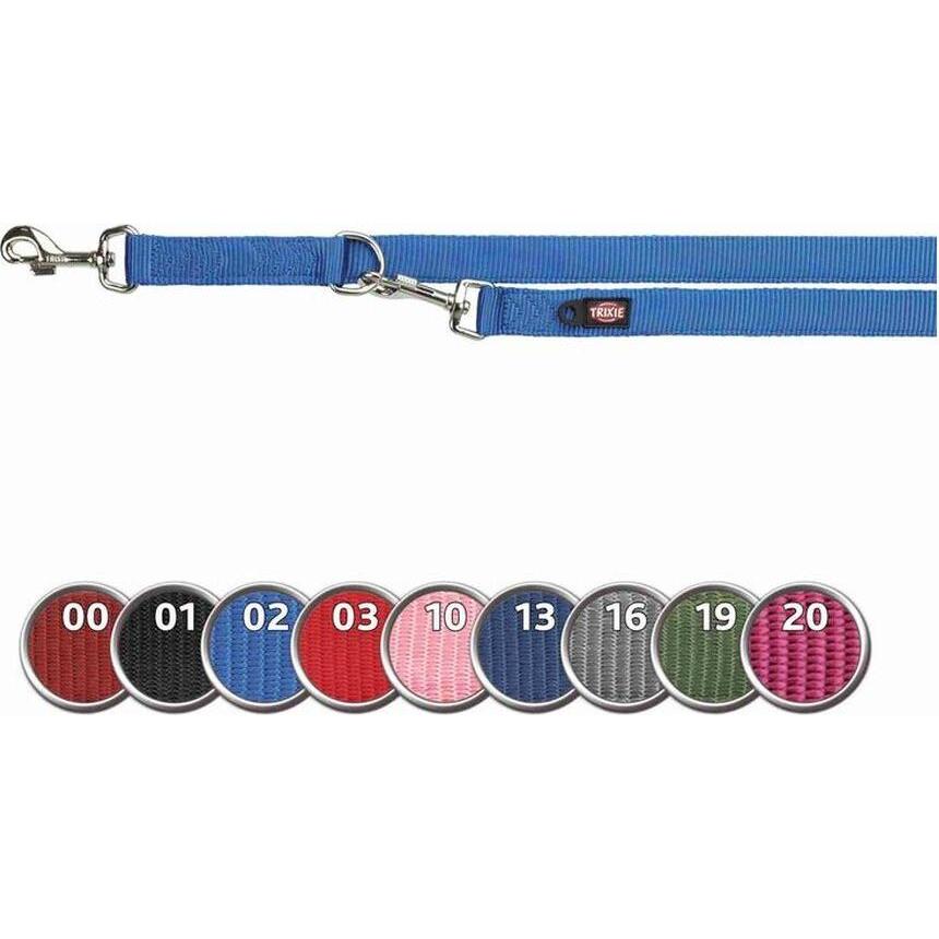 Premium Laisse Réglable Double - Xs-S: 2,00 M/15 Mm, Indigo