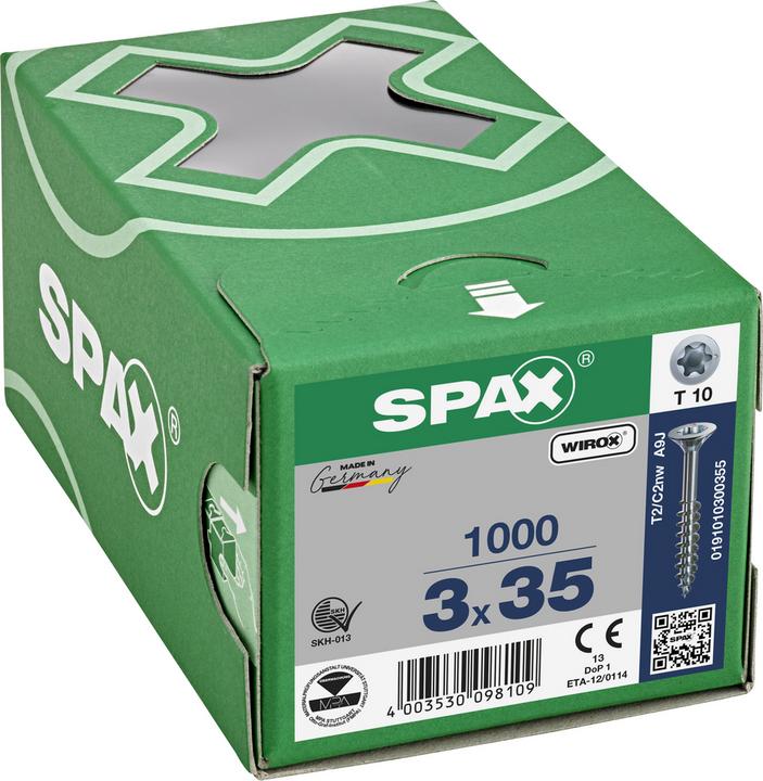 Immagine prodotto Spax Viti mordenti per pannelli truciolati (1000 Viti per pezzo)