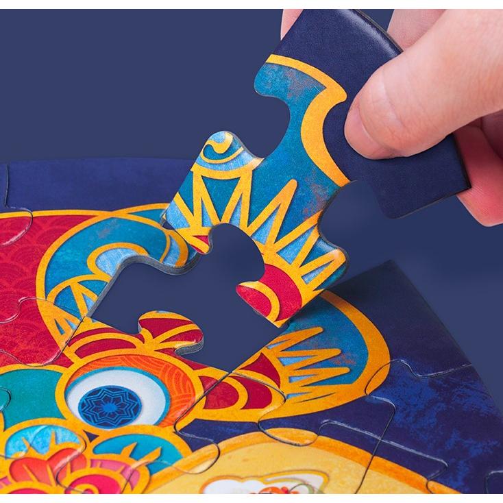 Thumbnail - Toi World Art Series Floor Puzzle 100 pcs. with performances from Chinese Culture - Rabbit - 5+ Year