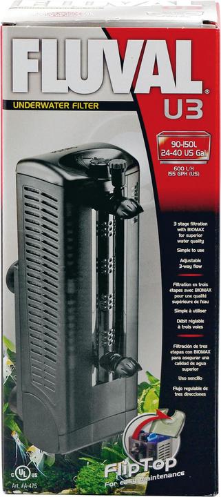 Actual product image Fluval Internal filter U3 600l/h 6W (150 l, Internal filters, Fresh water, Sea water)