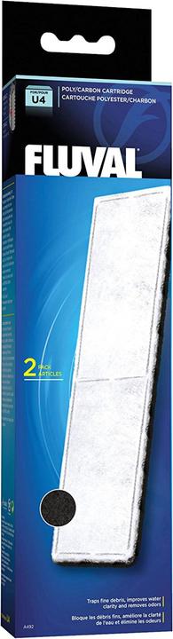 Image du produit Fluval Charbon actif poly U4 (130 l, Filtres internes, Eau douce, Eau salée)