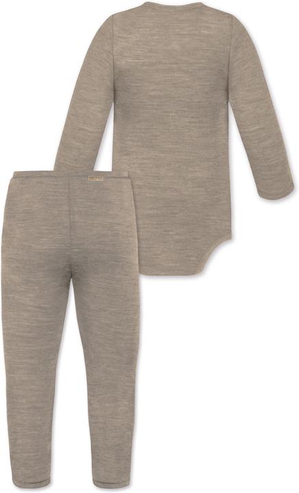Produktbild Normani Baby Merino Wickelbody Langarm "Kaitaia" und Baby Merino Hose „Silverdale" - 9625 (62)
