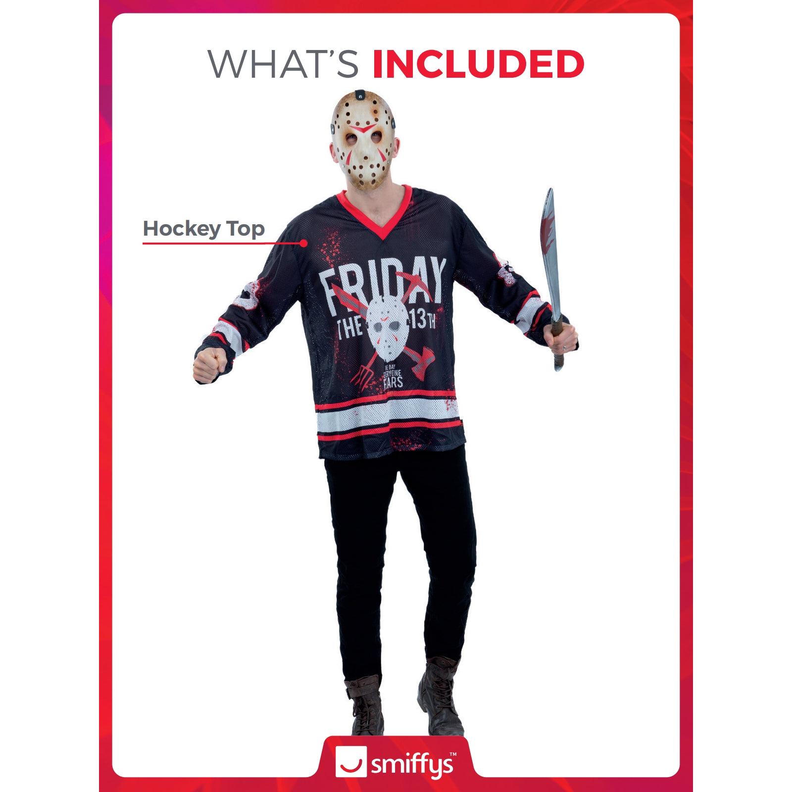 Thumbnail - Smiffys Freitag der 13. Jason Hockey Shirt (L)