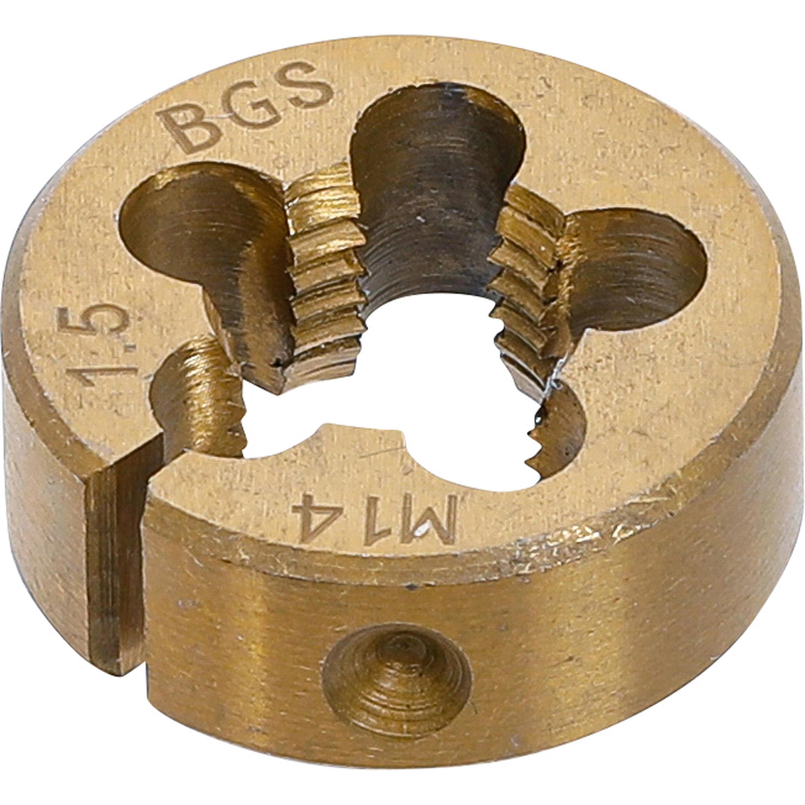 BGS, Gewindeschneider + Gewindebohrer, Gewindeschneideisen M14 x 1,5 x 30 mm