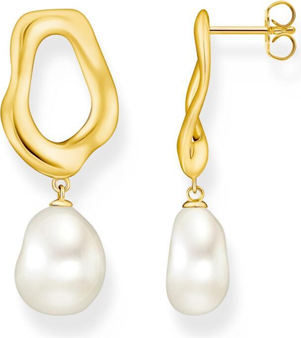 Immagine prodotto Thomas Sabo Ohrringe mit Perle Natural Beauty vergoldet (Argento 925)