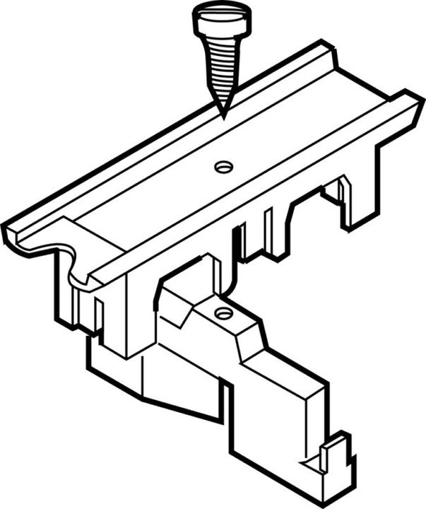 Actual product image ABN Device support rail