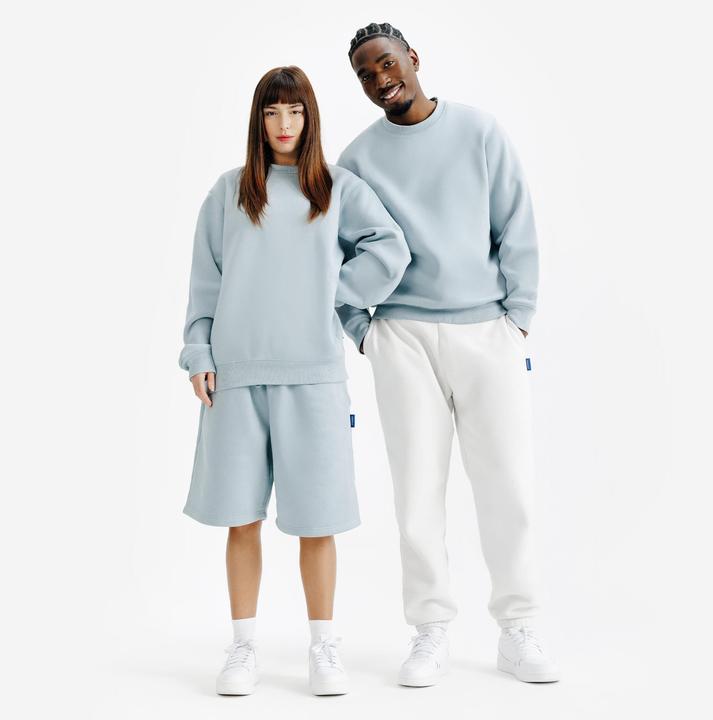 Image du produit Decathlon Sweat col rond mixte, bleu (XL)
