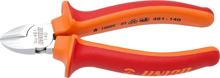 Actual product image Unior 461/1VDEBI Diagonal cutting nippers, 18mm, red