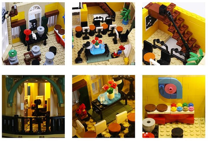 Actual product image Mould King Corner Post Office Modular