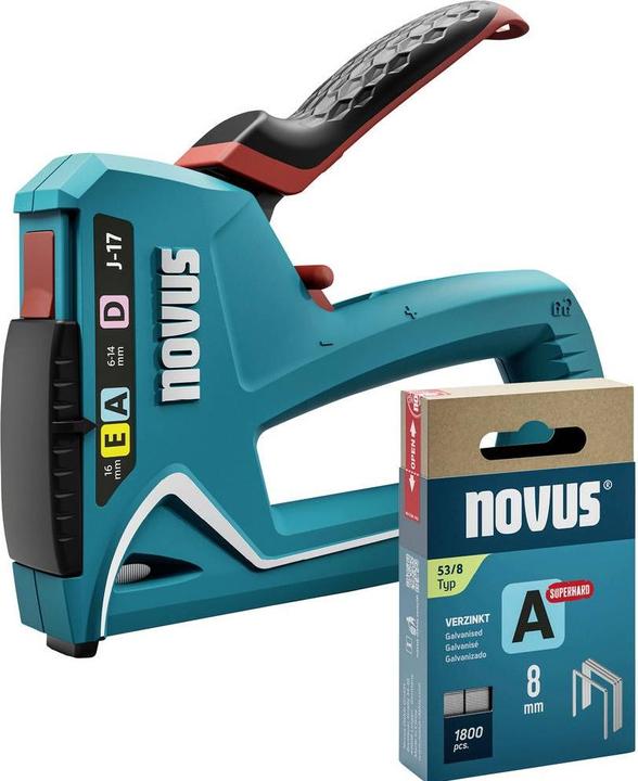 Actual product image Novus Tools J-17 030-0458 Hand tacker Staple length 6 - 14 mm