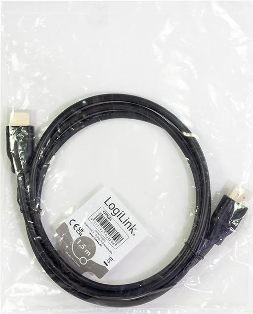 Actual product image LogiLink HDMI (Typ A) — HDMI (Typ A) (1.50 m, HDMI, 1.4)